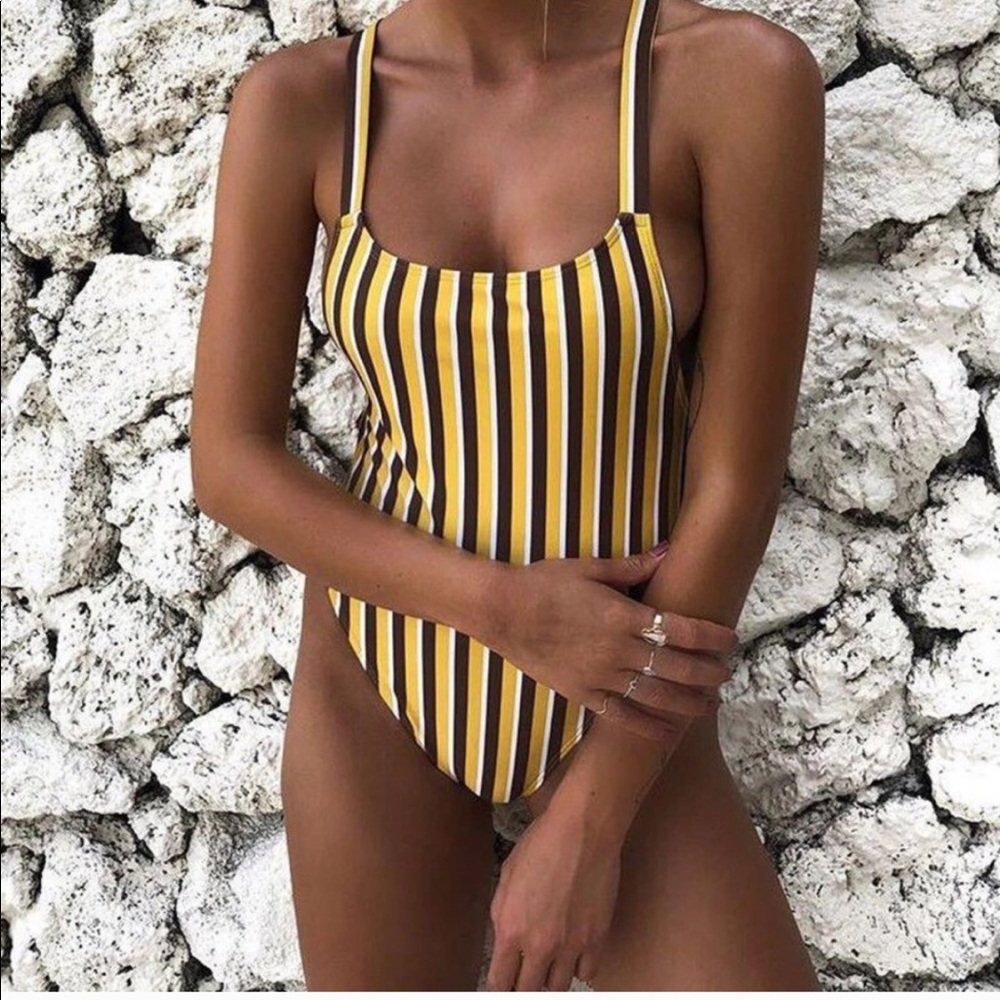 Striped bikini